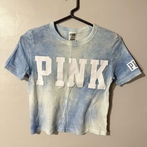 Tie dye crop top VS PINK